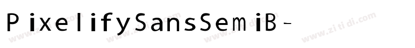 Pixelify Sans SemiB字体转换